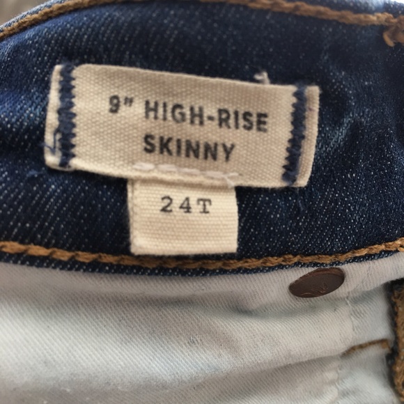 Sz 24 Madewell 9” high riser skinny jeans - Picture 2 of 4